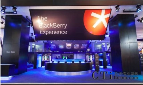 2012世界移動通信大會BlackBerry體驗區(qū)
